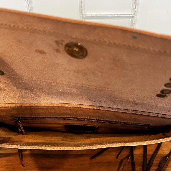 American Darling Hand Tooled and Hand Painted Clutch - Picture 5 of 5